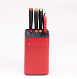 KNIFE SET-5PCS/ROSE RED ZUUTII 3154/
