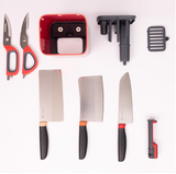 KNIFE SET-5PCS/ROSE RED ZUUTII 3154/