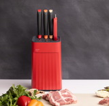 KNIFE SET-5PCS/ROSE RED ZUUTII 3154/