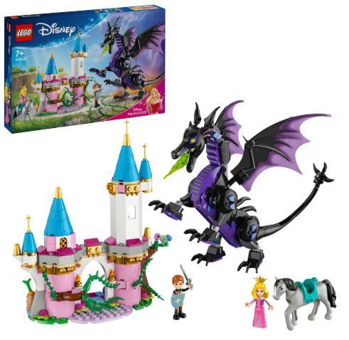 LEGO Disney Princess Maleficent’s Dragon Form Buildable Toy for Sleeping Beauty Fans 43240 (583 Pieces) Main image