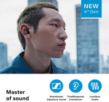 Sennheiser Momentum True Wireless 4 ear buds (Black Graphite) - Noise Cancellation, Microphone Included, Lossless Audio