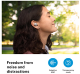 Sennheiser Momentum True Wireless 4 ear buds (Black Graphite) - Noise Cancellation, Microphone Included, Lossless Audio