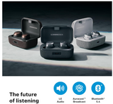 Sennheiser Momentum True Wireless 4 ear buds (Black Graphite) - Noise Cancellation, Microphone Included, Lossless Audio
