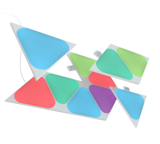 Nanoleaf Shapes Mini Triangles Light Panel Expansion Kit (10 Panels),NL48-1001TW-10PK,multi Secondary image
