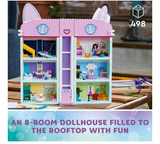 LEGO Gabby’s Dollhouse 10788 Building Toy Set; An 8-Room Home Bursting with Authentic Details; Gift for Kids Aged 4+ (498 Pieces)