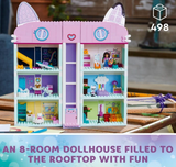LEGO Gabby’s Dollhouse 10788 Building Toy Set; An 8-Room Home Bursting with Authentic Details; Gift for Kids Aged 4+ (498 Pieces)