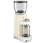 Smeg CGF01CRUK Coffee Grinder, Cream