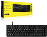 CORSAIR K70 CORE RGB Mechanical Gaming Keyboard - Pre-lubricated Corsair MLX Red Linear Keyswitches - Sound Dampening - Media Control Dial - iCUE Compatible - QWERTY NA Layout - Black