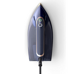 Philips 8000 Series DST8050/26 - Steam Iron, 3000W, 260g/min Boost Shot, 85g/min Continuous Output, SteamGlide Elite Rosecopper Soleplate, Dark Blue and Gold