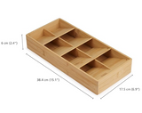 Joseph Joseph 851697 DrawerStore Bamboo Cutlery Organiser, Large