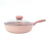 NEOFLAM Sherbet 26cm Wokpan w/Glass Lid