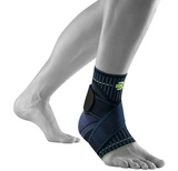 BAUERFEIND, 1 Unisex Ankle Support for Sports, Right Ankle Brace, For Ball Sports, Physical Activities, Stabilization, With Level Strap System, Size: XXL, Black