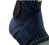 BAUERFEIND, 1 Unisex Ankle Support for Sports, Right Ankle Brace, For Ball Sports, Physical Activities, Stabilization, With Level Strap System, Size: XXL, Black