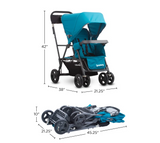 Joovy Caboose Ultralight Sit and Stand Stroller Tandem Double Stroller (Display Set)