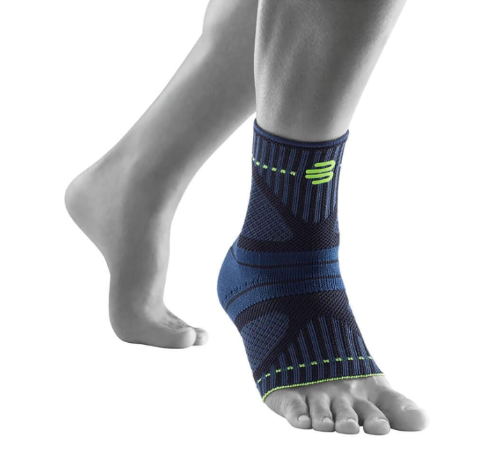 Bauerfeind Sports Ankle Support Dynamic - Compression Sleeve for Freedom of Movement - 3D AirKnit Fabric for Breathability - Premium Quality, Washable (XXL, Black) Main image