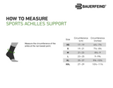 Bauerfeind Sports Achilles Support with functional pad and comfort zones - light and breathable, Rivera, XXL