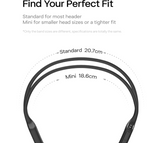 Shokz OpenRun Pro MiniBone Conduction Sports Headphones, Open-ear Sports Earphones with Mic, Bluetooth Wireless Bone Conduction Headset(Swift Black)