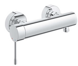 GROHE Essence 33636001 Surface-Mounted Shower Mixer Tap for Shower, Intrinsically Safe Against Backflow, Shower Fitting with Metal Lever, Durable Surface), Chrome [Energy Class A]