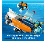 BUILDING TOY-842PCS/SUBMARINE PLAYSET LEGO 213/60379