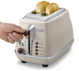 TOASTER W/LID-2SL/VINTAGE BEIGE DELONGHI 82/TOV2003.BG