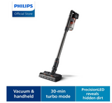 Philips 7000 Series XC7055/01 - Cordless Vacuum, PowerCyclone 12, Wet & Dry, 80 Minutes Runtime, Black
