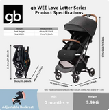 BABY STROLLER-4 WHEEL/BRN/MED GB STROLLER WEE