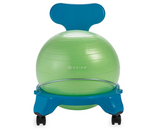Gaiam Kids Balance Ball Chair - Classic Children's Stability Ball Chair, Alternative School Classroom Flexible Desk Seating for Active Students