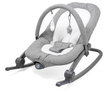 Baby Delight Aura Deluxe | Portable Baby Bouncer for Infants | Baby Rocker | Quilted Charcoal Tweed