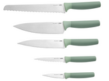 Berghoff 6pcs Knife Block Set ,Forest