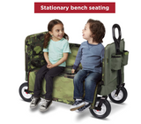 Radio Flyer 3-in-1 Camo Wagon Green, 39.37 x 18.50 x 30.71 Inches