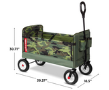 Radio Flyer 3-in-1 Camo Wagon Green, 39.37 x 18.50 x 30.71 Inches