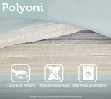 Madison Park Amherst Faux Silk Comforter Set-Casual Contemporary Design All Season Down Alternative Bedding, Matching Shams, Bedskirt, Decorative Pillows, King(104"x92"), Aqua, 7 Piece