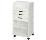 Honey-Can-Do CRT-06345 Rolling Craft Storage Cart with 3-Drawers, White, 15.91" x 33.62"