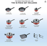 COOKWARE SET-18PC/CHARCOAL TFAL 1381/
