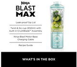 Ninja Blast Max Portable Blender, 650ml, Cool Grey