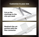 Philips Hue Lightstrip Plus v4 [2 m] White and Colour Ambiance Smart LED Kit with Bluetooth, Works with Alexa, Google Assistant and Apple HomeKit (Extendable)