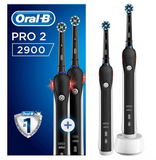 Oral-B Pro 2 2900 Black Edition Rechargeable Toothbrushes, 2 count