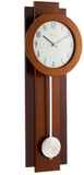 Bulova Avent Pendulum Deco Wall Clock, Walnut/Mahogany, 18