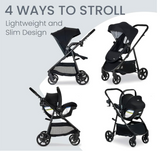 Britax Willow Brook Travel System, Onyx Glacier