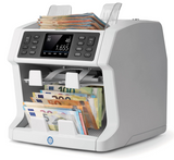 Safescan 2985-SX - High-speed double pocket banknote counter and sorter for mixed Singapore banknotes - Suitable for all Singapore Dollars