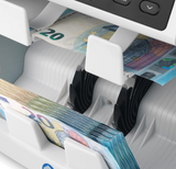 Safescan 2985-SX - High-speed double pocket banknote counter and sorter for mixed Singapore banknotes - Suitable for all Singapore Dollars