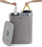 Joseph Joseph 50003 Tota Laundry Separation Basket, 90L, Grey