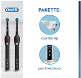 Oral-B Pro 2 2900 Black Edition Rechargeable Toothbrushes, 2 count