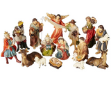 Faithful Treasure 15-Piece Nativity Figurine Set. Hand-Painted Christmas Nativity Scene, 4