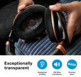 Sennheiser HD 505 Headphones, Wired, Over-Ear, with Transparent Sound and Controlled Bass, Enhanced Wearing Comfort, for Music, Work and Gaming – incl. 1.80 m Cable, Drawstring Bag – Copper Edition