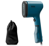 Tefal Pure POP DT2020 - Garment Steamer, Steam/Purify Garments, 20 g/min Continuous Steam, Lint Remover, Reversible Pad System, Ultra-Compact, Travel-Friendly, Fast Heat-Up, Alpes Blue