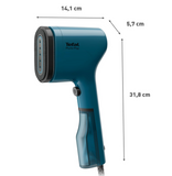 Tefal Pure POP DT2020 - Garment Steamer, Steam/Purify Garments, 20 g/min Continuous Steam, Lint Remover, Reversible Pad System, Ultra-Compact, Travel-Friendly, Fast Heat-Up, Alpes Blue