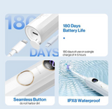 Usmile Y10 Electric Toothbrush with Responsive Brushing, 24/7 Smart Screen, Smart Toothbrush with Pressure Control, One Charge Last 6 Months, WHITE