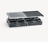 Severin RG 2371 Raclette Grill Natural Cooking Stone Smokeless Odourless with 8 Non-stick Pans