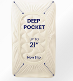 SLEEP ZONE Cooling Twin Mattress Topper for Single Bed, Premium Zoned Cool Mattress Pad Cover, Thick Padded Mattress Protector Breathable Washable, Deep Pocket 8-21" (Beige, Twin)